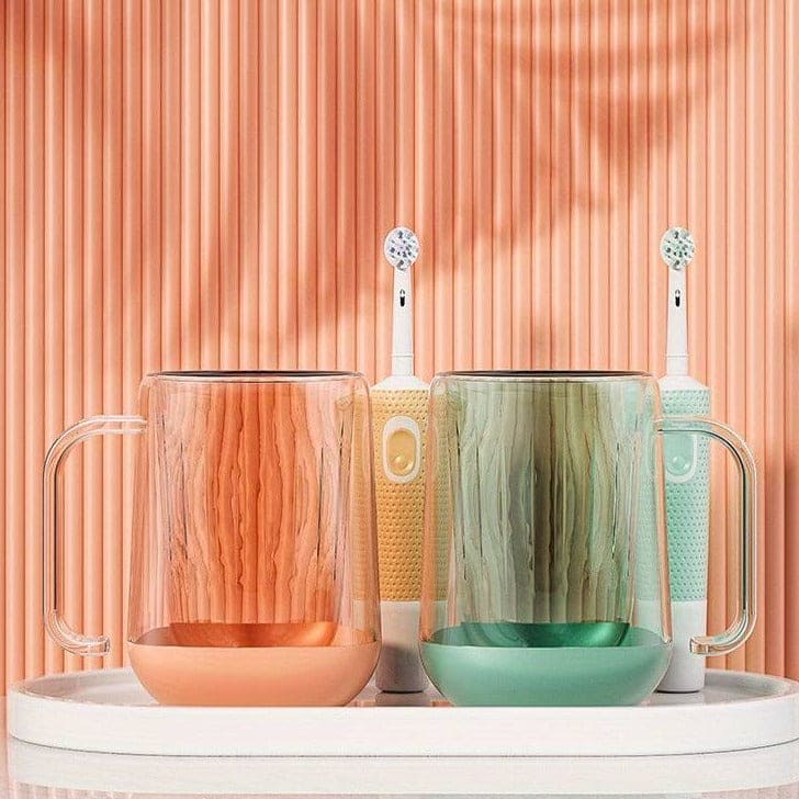 Mouth Wash Cup, Simple Transparent Brushing Mug, Anti Dirty Tooth Cup, Plastic Gargle Cup With Handle, Minimalist Bathroom Tumbler, Bathroom Accessories Mouth Wash Cup, Simple Transparent Brushing Mug, Anti Dirty Tooth Cup, Plastic Gargle Cup With Handle, Minimalist Bathroom Tumbler, Bathroom Accessories